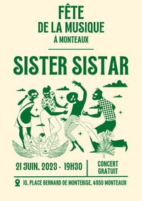 Madeleine Besson with Sister Sistar Fete de la Musique