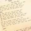 Handwritten lyrics