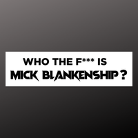 11" X 3" Who the F*** is MB? Bumper sticker
