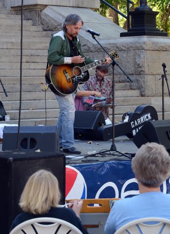 Benefit for Big Brothers/Big Sisters in front of the County Courthouse steps in the Town Square of Prescott, Arizona.  Photo by Stew Schrauger
