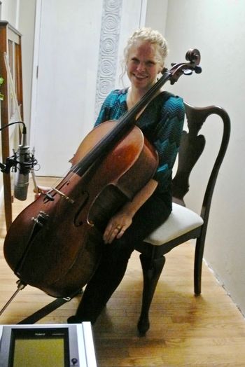 Tori Ackerman on Cello!  Photo by GR.
