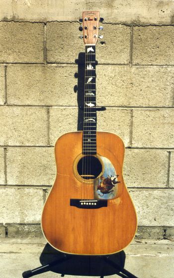 Hermosa Beach - I had to take a photo of Jack’s famous Martin D-28 with the classic inlays and steer ridin’ pickguard painting.
