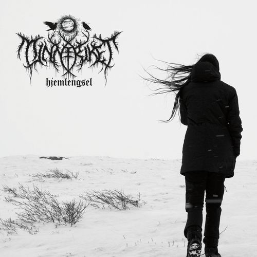 Album cover for the single Hjemlengsel by Stein Akslen's Norwegian black metal band Minneriket. Logo by Christophe Szjapdel. Photo by ingrid.mariea. Location Thingvellir Iceland