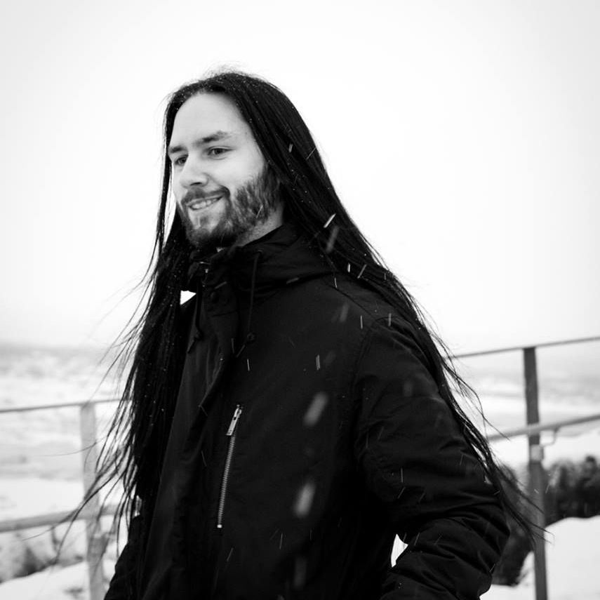 Portrait of Stein Akslen from the Norwegian black metal band Minneriket