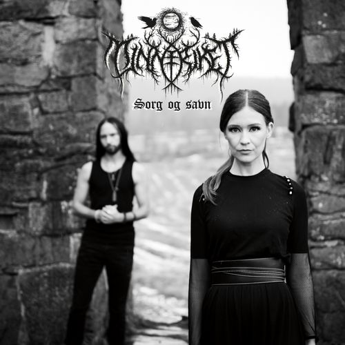 Album cover for the single Sorg og savn by Stein Akslen's Norwegian black metal band Minneriket. Logo by Christophe Szjapdel. Photo by RMAbeauty