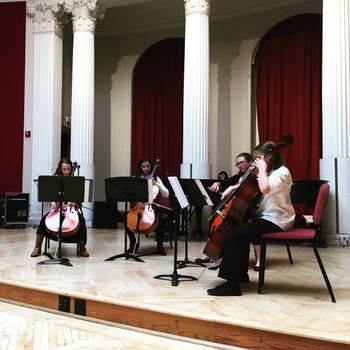 Steel Town Strings, an all-girl youth cello quartet led by Nicole Myers, performed at Cello Fest
