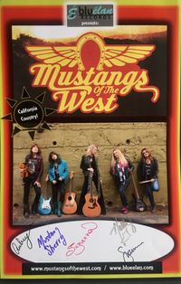 Signed Mustangs Of The West Posters