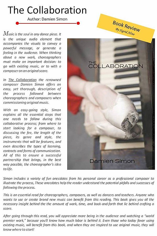 Book Review from Center Stage Dance Magazine