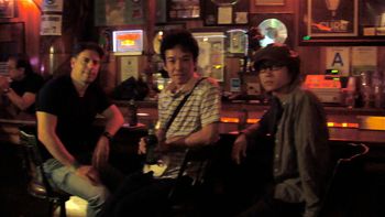 Hanging at the Troubadour with Kei and Seiki
