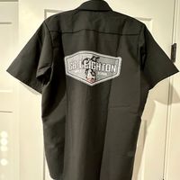 GB Leighton Work Button Down Shirts, Black 