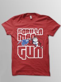 Gorilla, Man, Gun T-Shirt