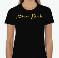 Women's "Sitar Black" T-shirt