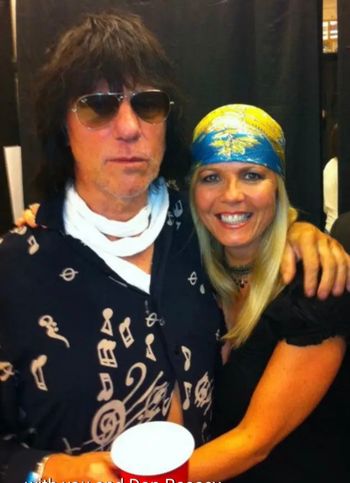 With the legendary Jeff Beck
