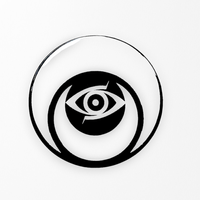 Eye Moon Symbol Button 