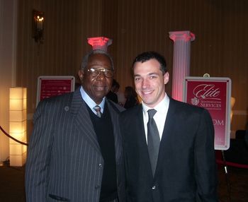 Henry "Hank" Aaron was the special guest that evening! Yup, that's really him with Kurt Scobie!

