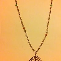 Bronze Leaf necklace 