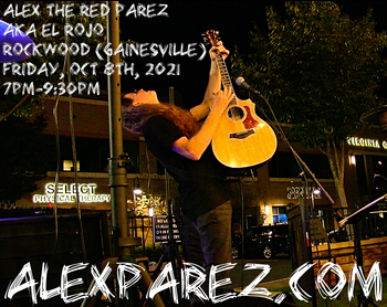 www.alexparez.com Alex The Red Parez aka El Rojo! Returns to Rockwood in Gainesville, VA! Friday, October 8th, 2021 7:00pm-9:30pm
