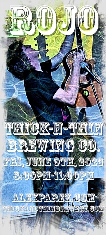 www.alexparez.com Alex The Red Parez aka El Rojo! LIve! At Thick-N-Thin Brewing Company in Hagerstown, MD! Friday, June 10th, 2023! 8:00pm-11:00pm!

