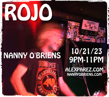 www.alexparez.com Alex The Red Parez aka El Rojo Returns to Nanny O'Briens in Washington DC! Saturday, October 21st, 2023 9:00pm-11:00pm!
