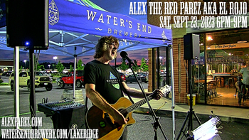 www.alexparez.com Alex The Red Parez aka El Rojo Returns to Water's End Brewery in Lake Ridge, VA! Saturday, September 23rd, 2023 6:00pm-9:00pm
