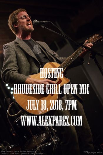 Hosting Rhodeside Grill Open Mic 7-18-18, 7pm - photo by Roxplosion
