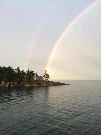 Double rainbow as we ferried to the BC mainland
