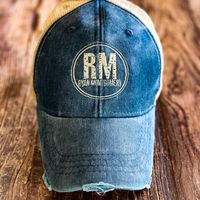 RM Distressed Denim Blue Hat