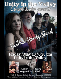 Unity in the Valley Concert Series Presents Heather Hardy Band w/ opening by Sabra & Amber