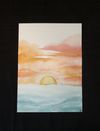 ART + INK //ocean sunset//