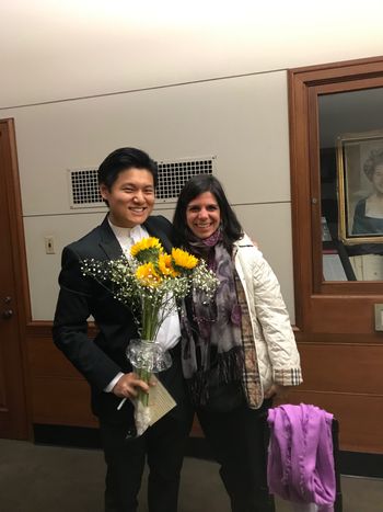 With Pamela Frank after Masters Recital
