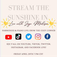 Stream the Sunshine In: Jaye Madison Live Stream