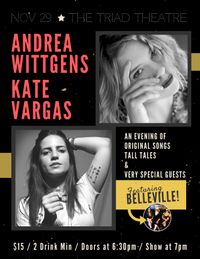 SPECIAL EVENT! Andrea Wittgens & Kate Vargas + Belleville