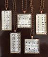 CUSTOM-Pick a Hymn Phrase- HYMNOLOGIE NECKLACE (Square or Rectangle)