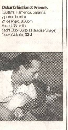 guitar, percussion, dancer, flamencoshow, paradiseclub, nuevo vallarta 2005
