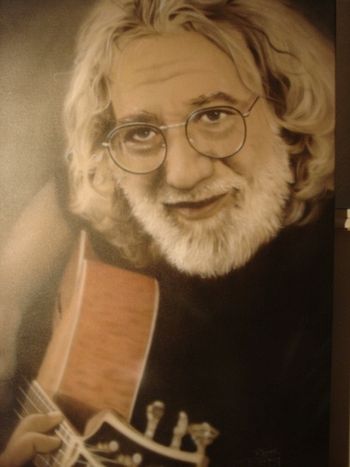 'Jerry Garcia' Acrylic on Canvas 24'' x 36'' (sold)

