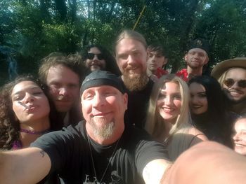 Cast photo from the "Reject" video shoot
