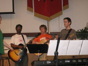 Performing at Church Service
