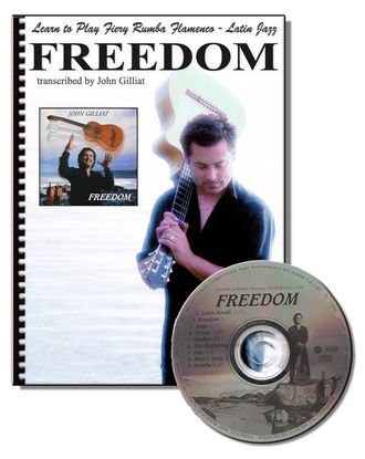 Learn to play John Gilliat Freedom tabs with audio