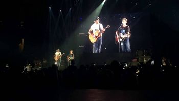 On stage with Luke Bryan
