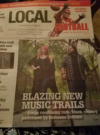 Front page and article in LOCAL
