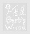 Barb's Wired Transparent Sticker