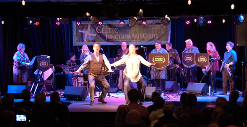 With guest percussive dancers Joe Chvala & Karla Grotting of Flying Foot Forum