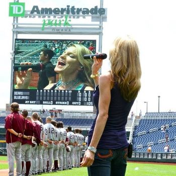 Heidi Joy Sings the National Anthem at Ameritrade Park
