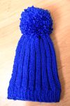 'Naria' Hat w/ Pompom - BLUE