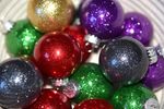 Glitter Christmas Balls - Small