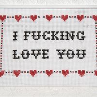 I F*cking Love You Cross Stitch
