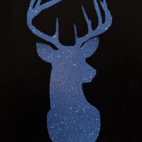 Deer & Stars Silhouette