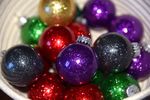 Glitter Christmas Balls - Small