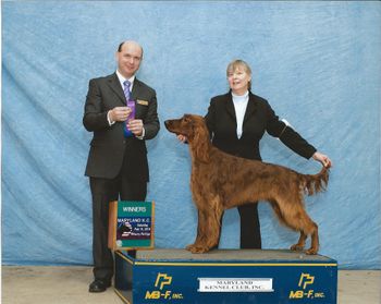 His first point at the Maryland K. C. show with Theresa handling.  Way to go
