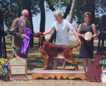 Winners Dog at the 2011 National in Oklahoma City from the 9-12 class. This was a very exciting win.
